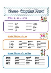 NOUNS 3 Pages