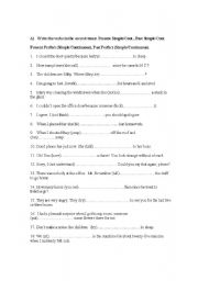 English worksheet: Grammar review + direct and indirect speech