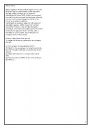 English worksheet: English Exercise