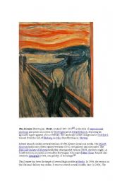 English Worksheet: The Scream