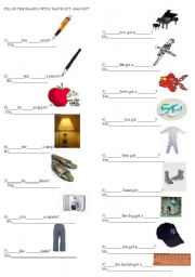 English Worksheet: have has 