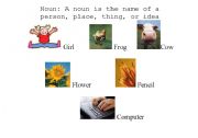 English Worksheet: Noun Poster