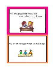 English Worksheet: classroom rules 1