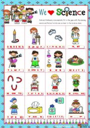 Classroom objects and symbols Set (5) - Vocabulary you can hear in a Science Class