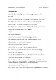 English Worksheet: Phrasal Verbs: Sickness and Health