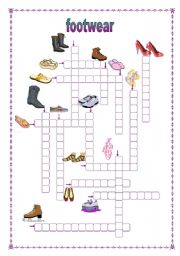 English Worksheet: Footwear (14.11.09)