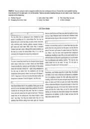 English worksheet: Integrated Skills Worksheet