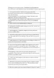 English Worksheet: Checklist for any persuasive writing