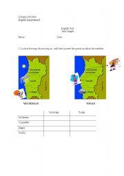 English Worksheet: what was the weather like? exercises