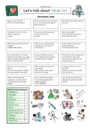 English Worksheet: Lets talk about HEALTH