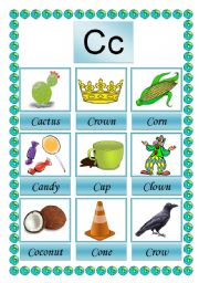 English Worksheet: picture dictioary C 2-2