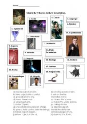 English Worksheet: Harry Potter Lesson