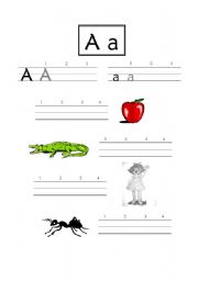 English worksheet: A letter writing practice sheet - for use with Lets Go Starter (1st edition)