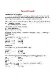 English worksheet: Present Simple Tense