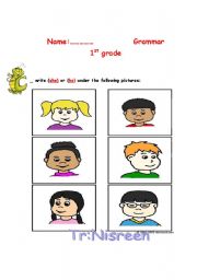 English worksheet: share