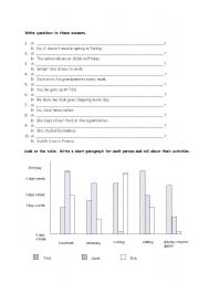 English worksheet: present simple -wh questions