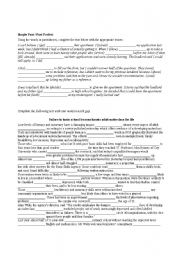 English worksheet: Grammar Test