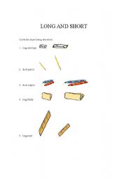 English Worksheet:  Long and Short