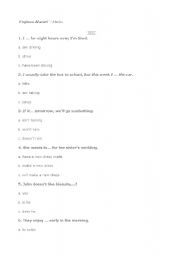 English worksheet: cm