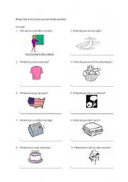 English Worksheet: present tense