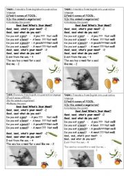 English Worksheet: Song/Poem 