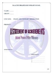 English worksheet: A Statement of Achievement     Page (1)