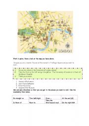 English Worksheet: I am a tourist (LONDON CITY 2)