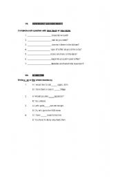 English worksheet: test part 4