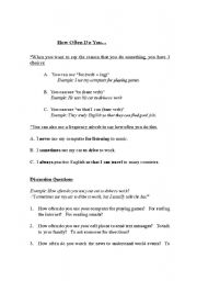 English worksheet: Why we do things: to, for, so that