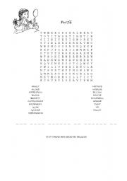 English worksheet: find the message 