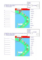 English Worksheet: animals racing