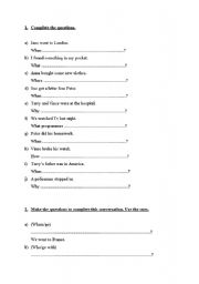 English worksheet: Past simple exercises