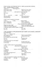 English Worksheet: tenses revision