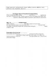 English Worksheet: Addictions- complete the text with teh appropriate word