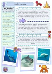 English Worksheet: Under the Sea