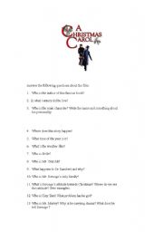 English worksheet: Christmas Carol