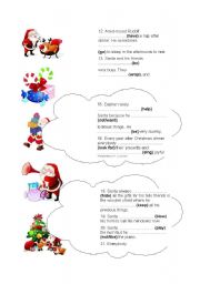English Worksheet: Activities with Santa PART 2