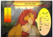 English Worksheet: the lion king-Simba