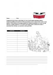 English worksheet: Christmas problem solving fun and inspirational