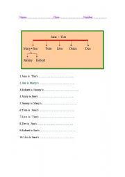 English worksheet: Family Tree