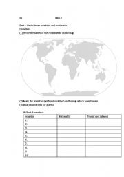 English Worksheet: Where are you from?