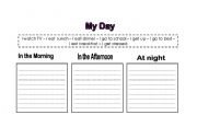English worksheet: My Day