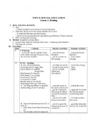 English worksheet: special education