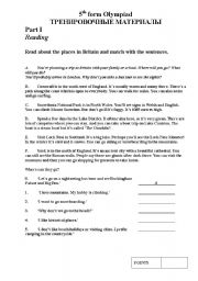 English worksheet: test