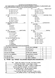 English Worksheet: present perfect continuous