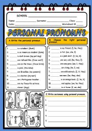 PERSONAL PRONOUNS