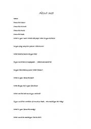 English worksheet: About me