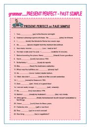 PRESENT PERFECT - PAST SIMPLE
