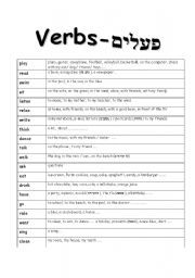 English worksheet: basic verbs with common combinations