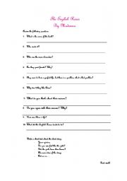 English worksheet: English Roses, by Madonna